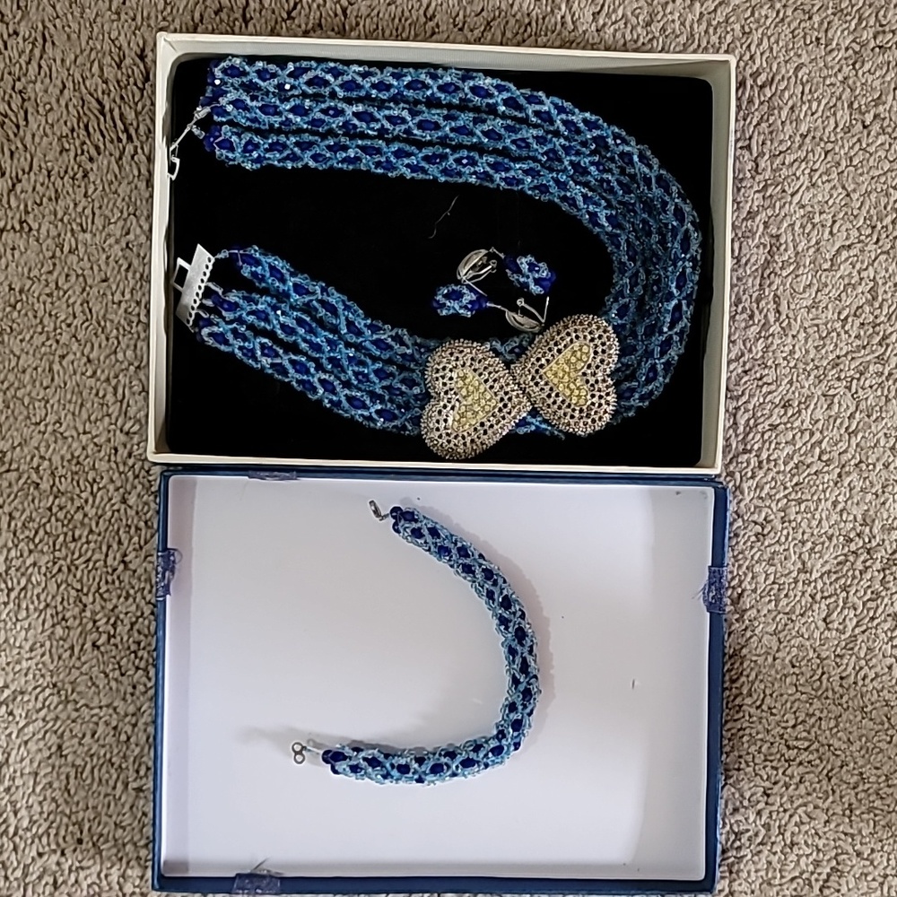 African Beaded Jewelry with Broch